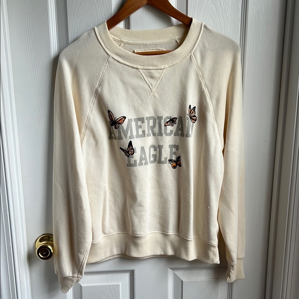 American Eagle Outfitters Ivory Knit Top